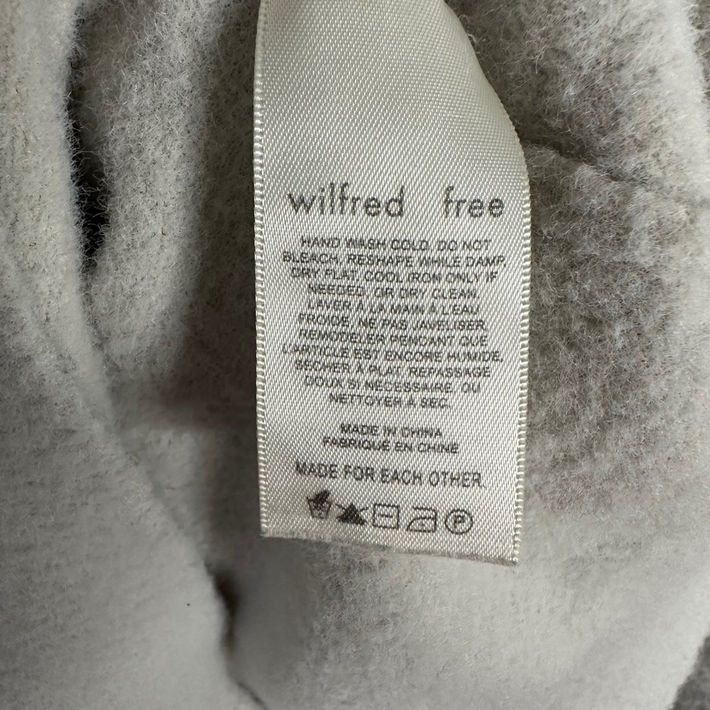 Wilfred Free Beige Cozy Textured Knit Sweater Size L - Picture 4 of 5